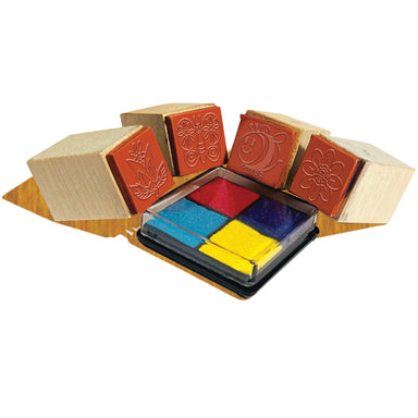 HSEM Wooden Ink Stamp Set - Garden