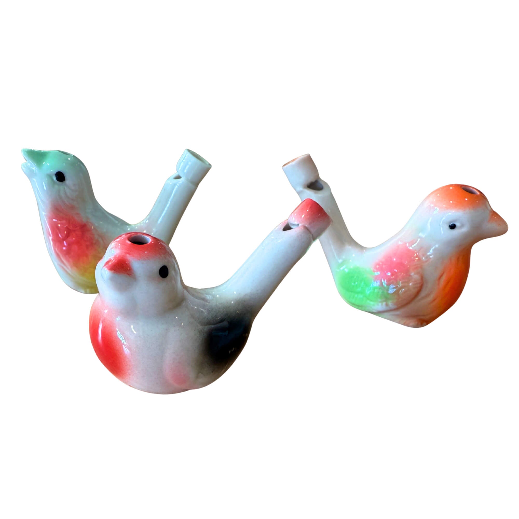 Ceramic Bird Water Warbler (Single) - Random Color