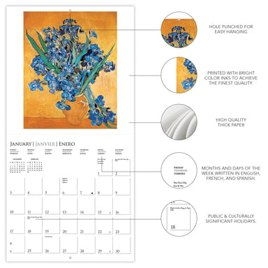 GRPH Vincent van Gogh 2027 Wall Calendar