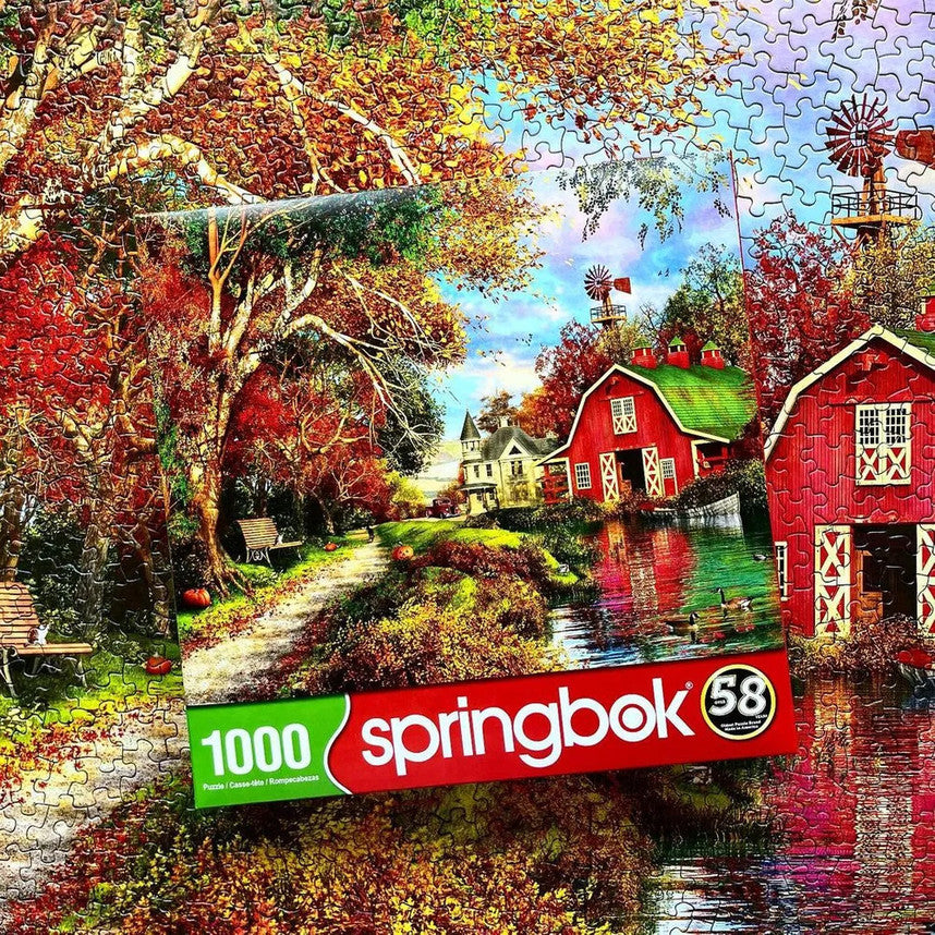 SPRGBK Autumn Barn 1000 Piece Puzzle