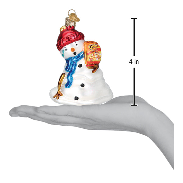 Old World Christmas Flamin' Hot Cheetos Snowman Ornament    
