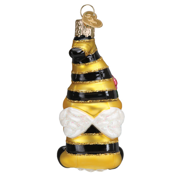 Old World Christmas Bee Happy Gnome Ornament    