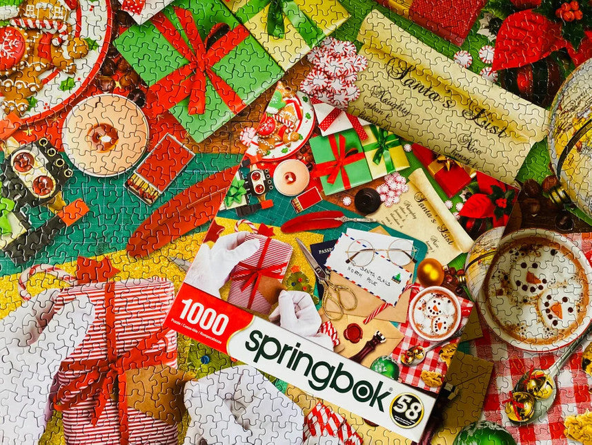 SPRGBK Santa's Desk 1000 Piece Puzzle