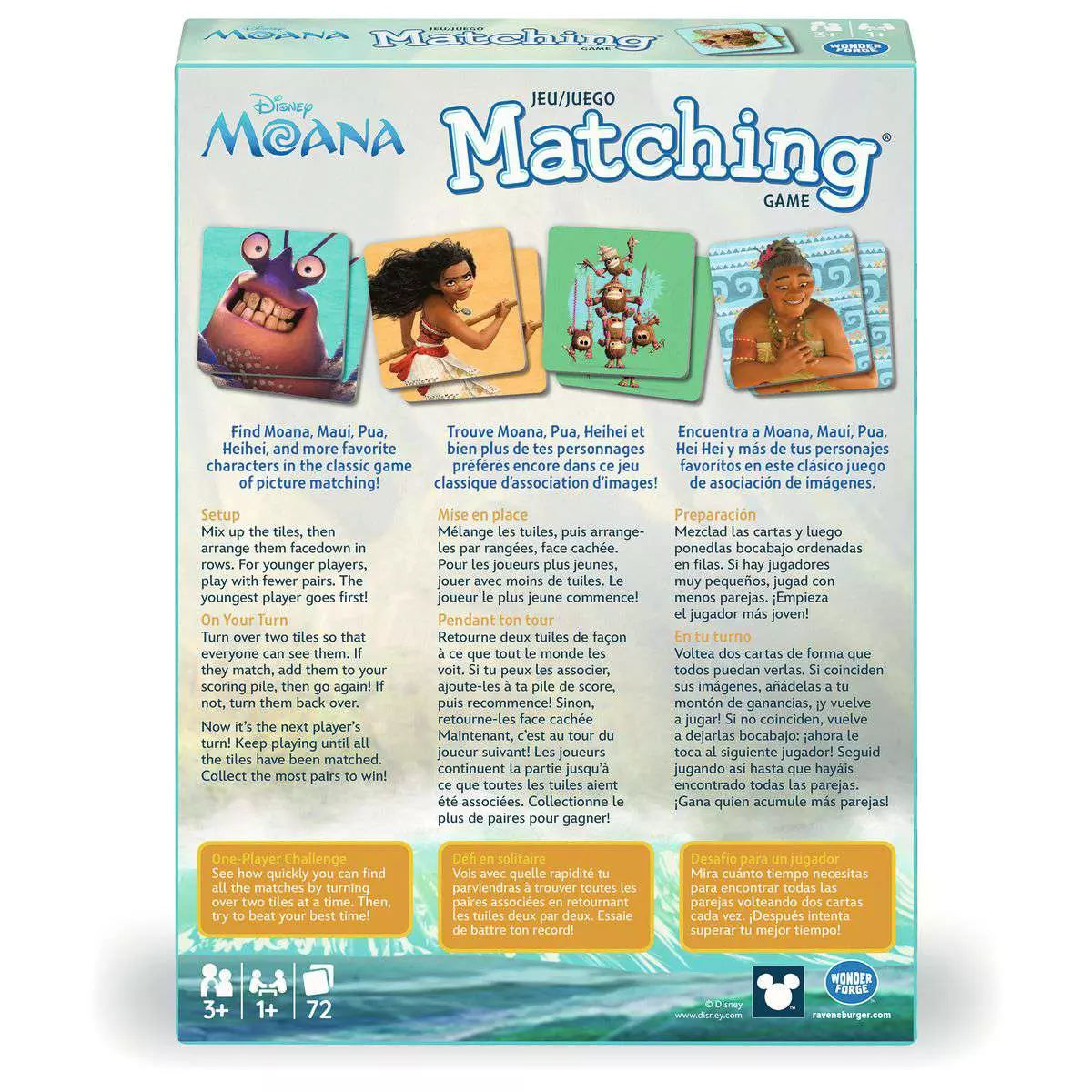 RAV Disney Moana Matching Game