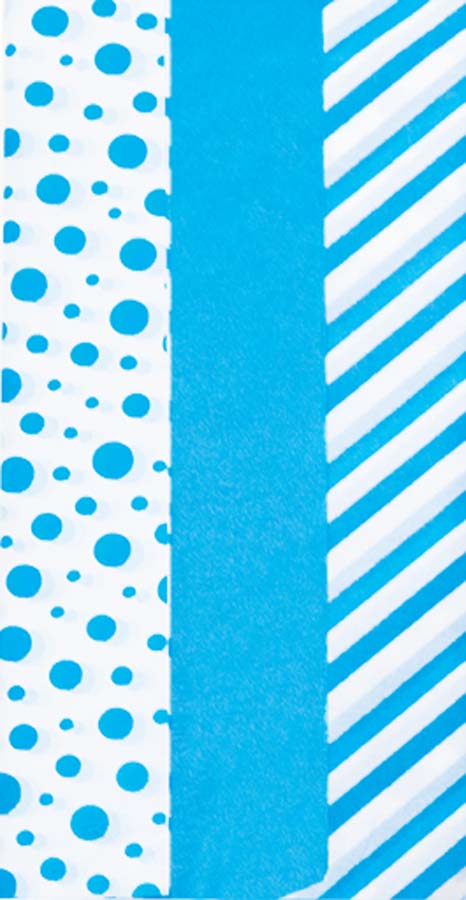 DD TISSUE DOT/STRIPE MIX TEAL