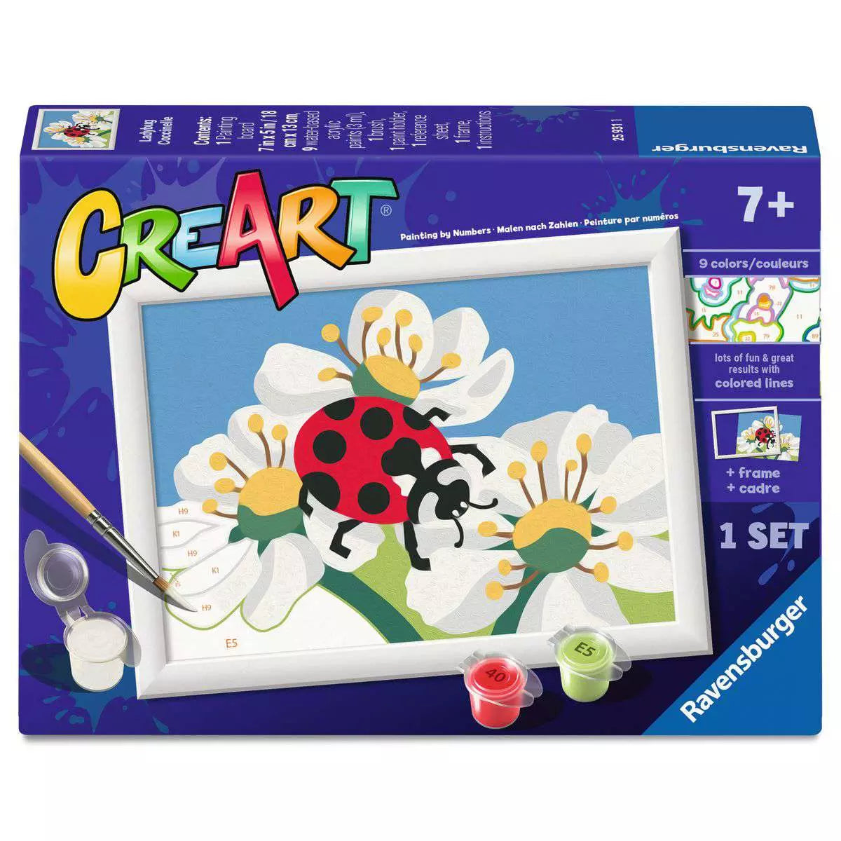 RAV CreArt Ladybug in Nature Paint-by-Number