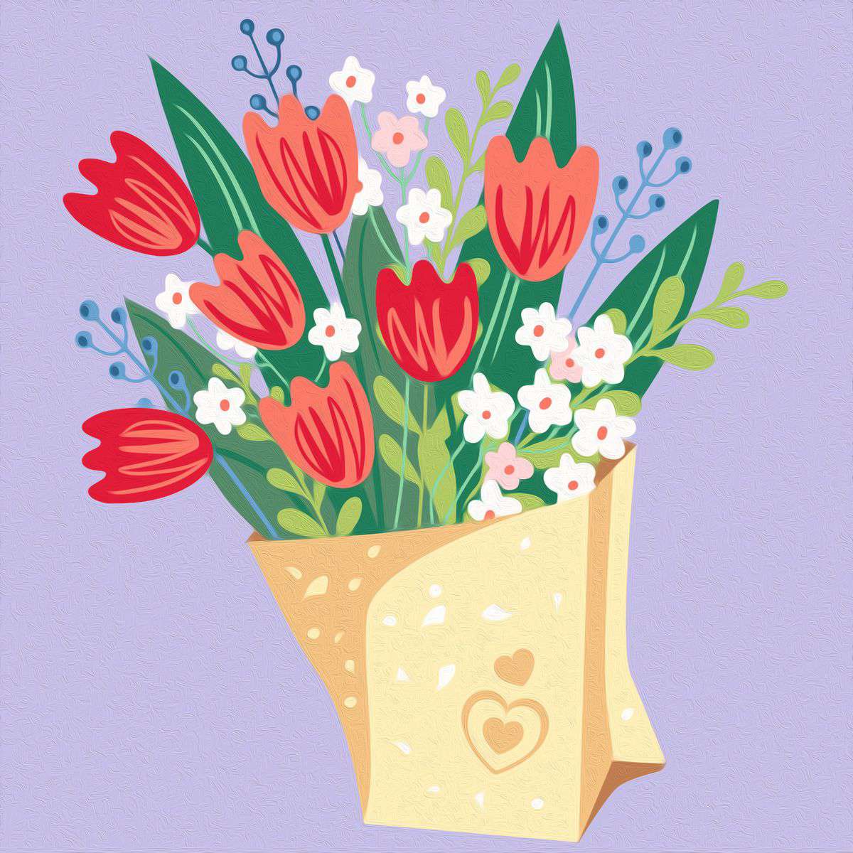 CreArt Tulip Bouquet Paint-by-Number