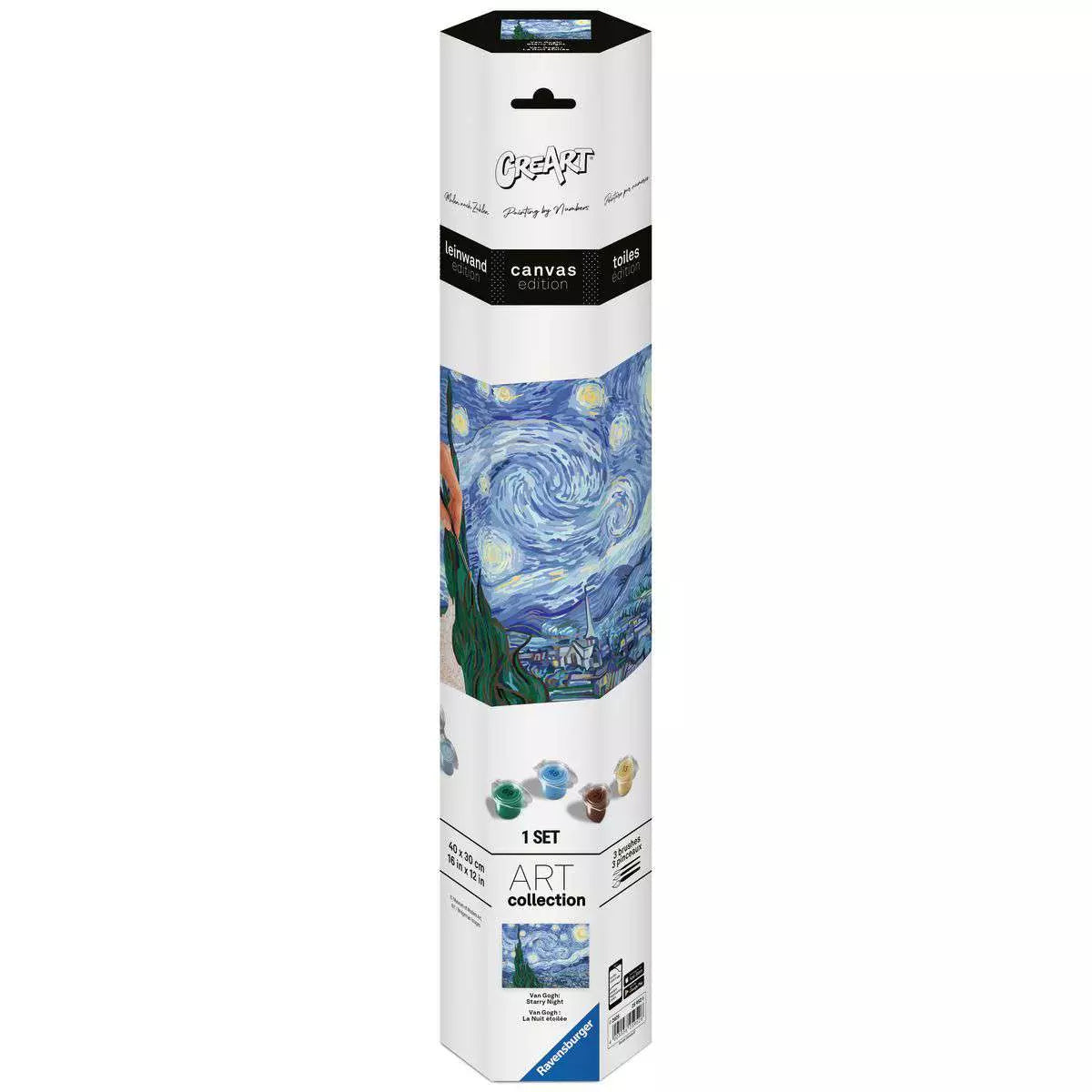 RAV CreArt Canvas Edition: Starry Night Paint-by-Number