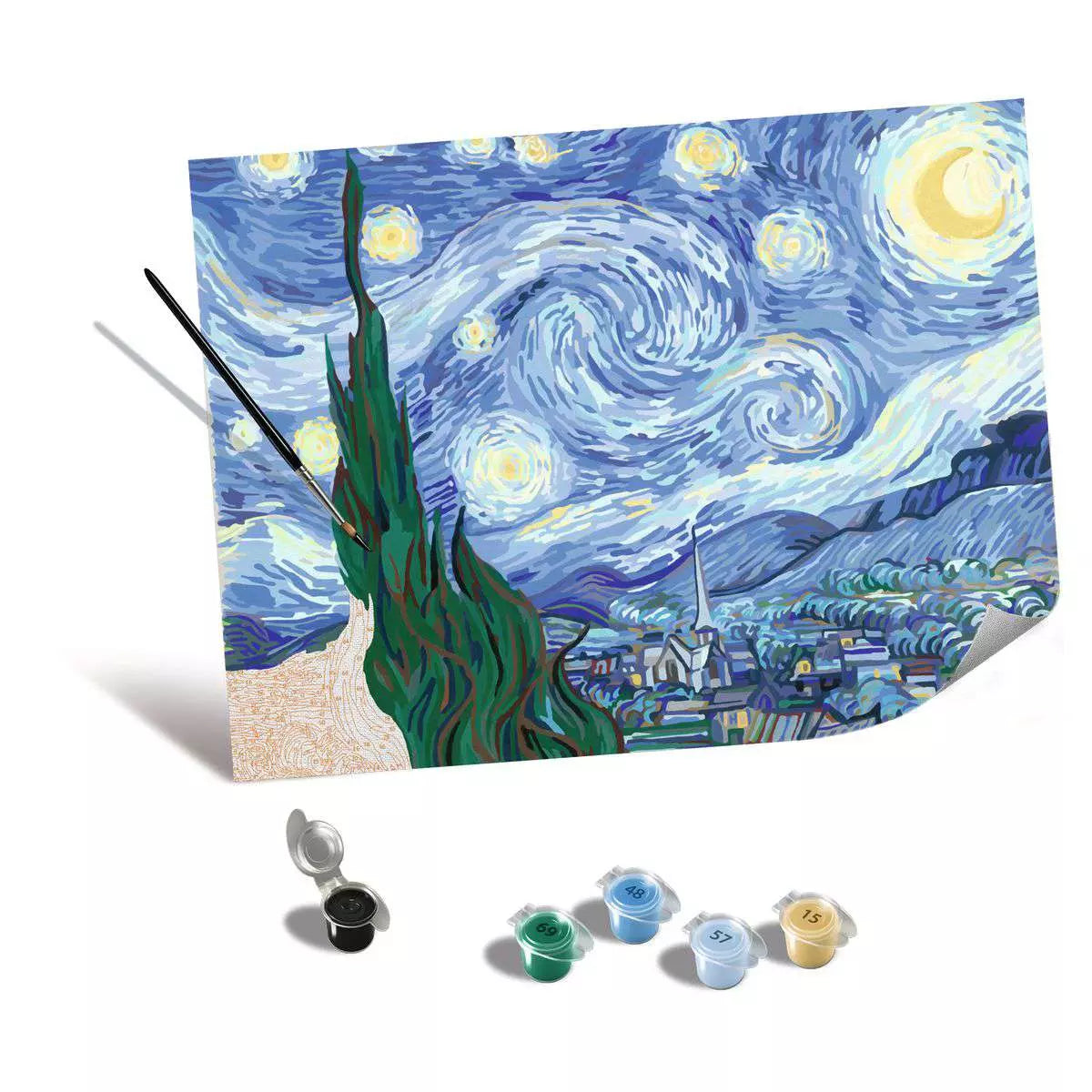 RAV CreArt Canvas Edition: Starry Night Paint-by-Number