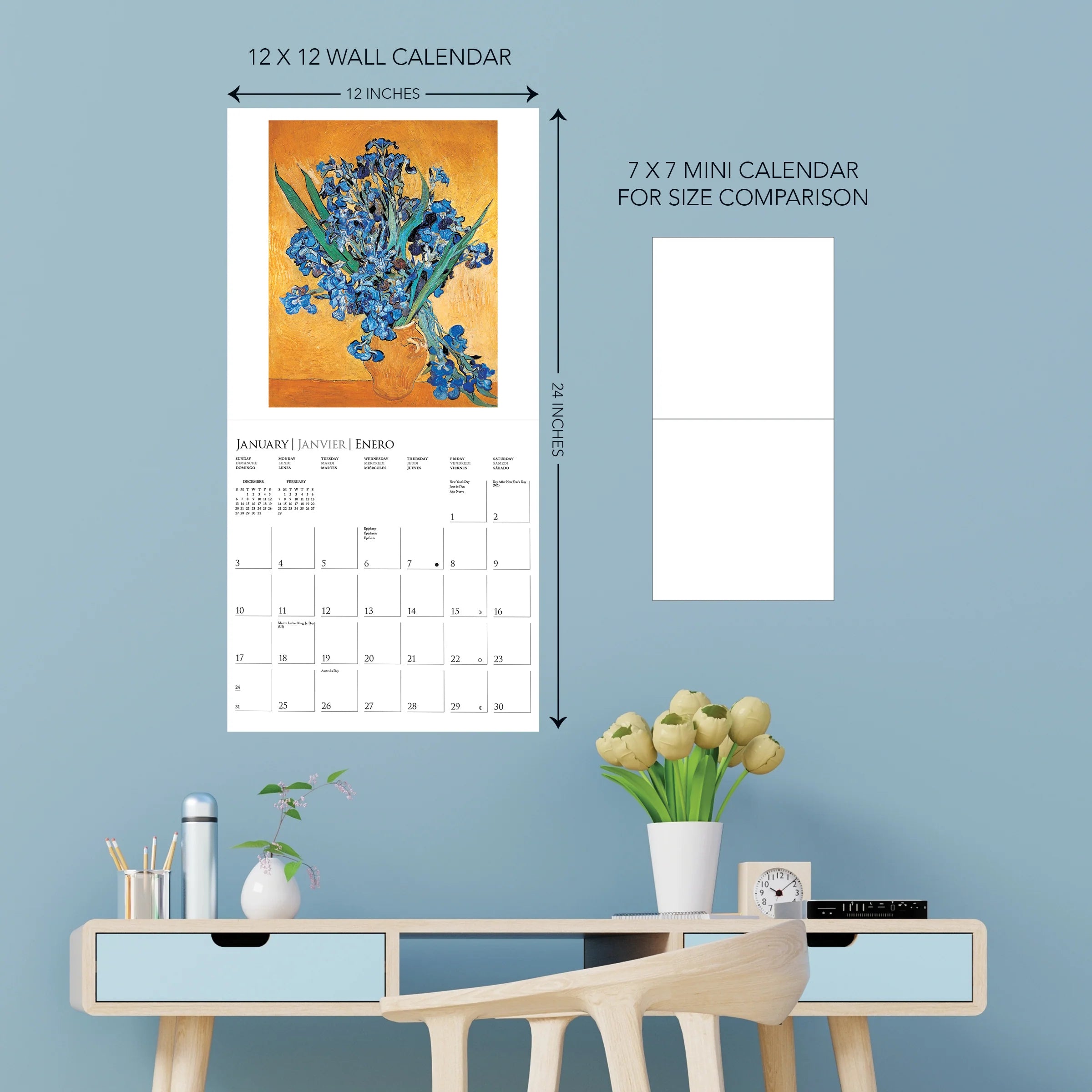 GRPH Vincent van Gogh 2027 Wall Calendar