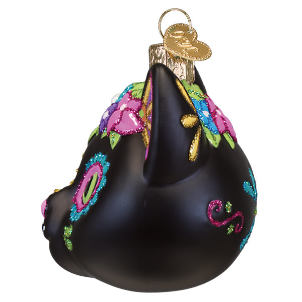 Old World Christmas Dia de Los Muertos Cat Ornament
