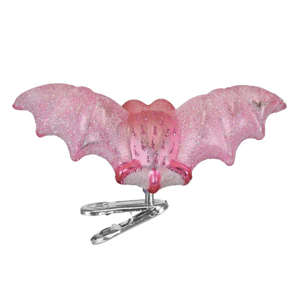 OWC Shimmering Pink Bat Ornament