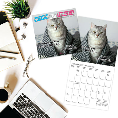 Nuthin But Trouble 2024 Wall Calendar    