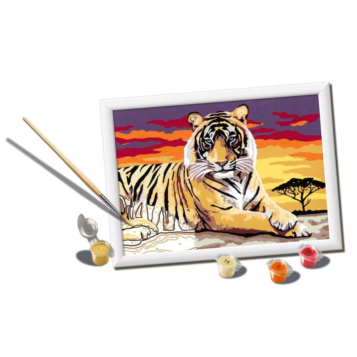 RAV CreArt Majestic Tiger Paint-by-Number Kit