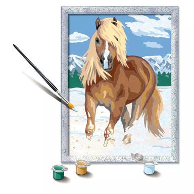RAV CreArt The Royal Horse Paint-by-Number Kit with Glitter