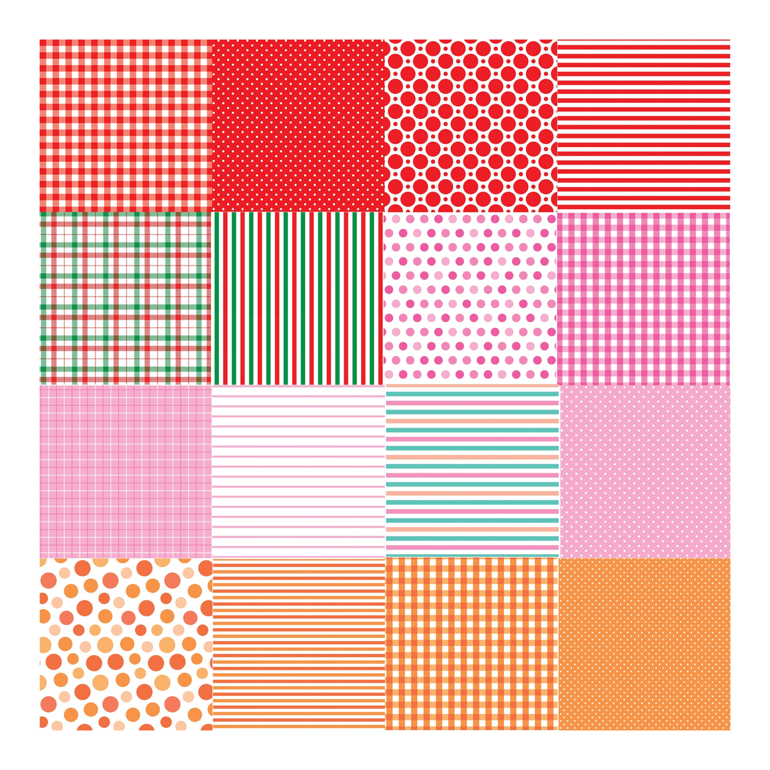 Patterned Paper Pack - Stripes, Dots, and Plaids
