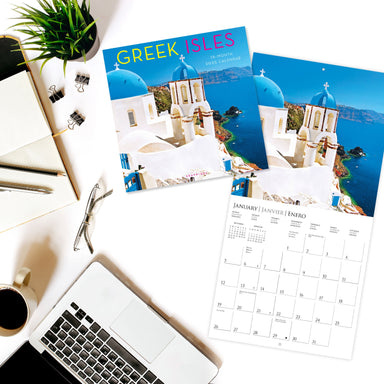 Greek Isles 2025 Wall Calendars    