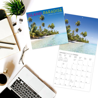 Island Paradise 2025 Wall Calendar    