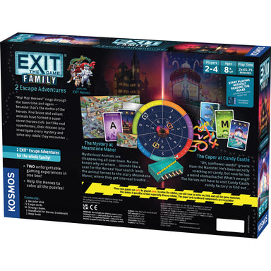 Exit The Game Family 2 Escape Adventures - Mystery at Meanstone Manor & Caper at Candy Castle