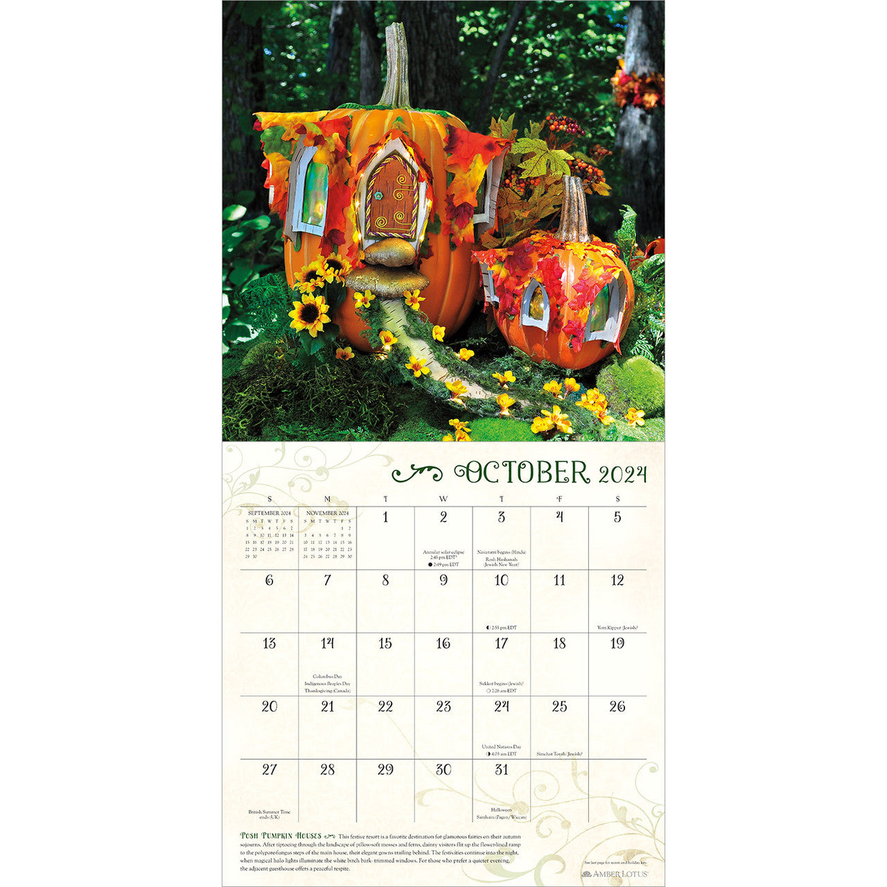 Fairy Houses 2024 Wall Calendar    