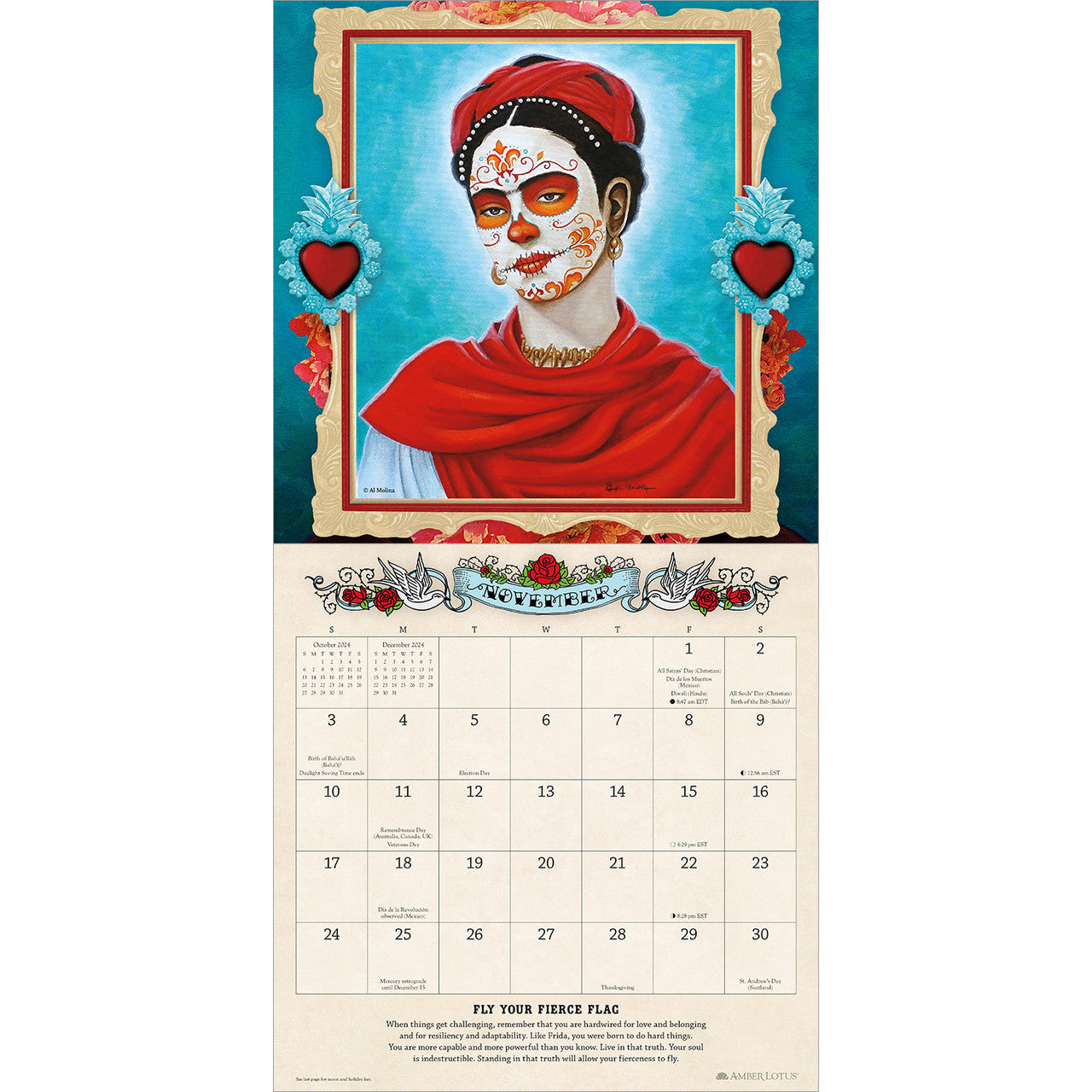 For The Love of Frida 2024 Wall Calendar    