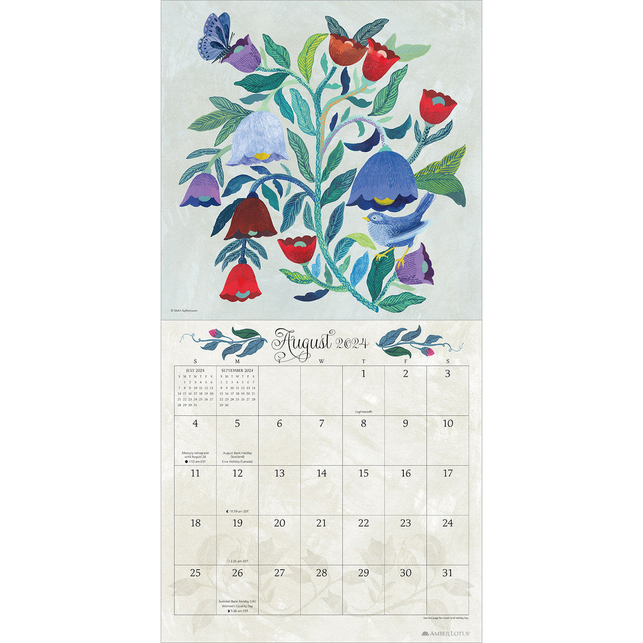 Flora & Fauna 2024 Wall Calendar    