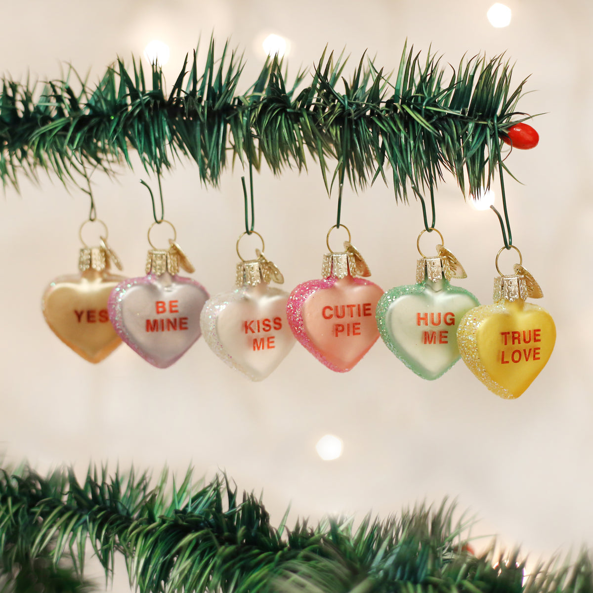 Old World Christmas Conversation Heart Ornament - Assorted (Single)    