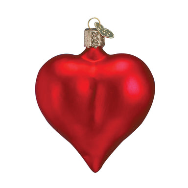 Old World Christmas Large Matte Heart Ornament    