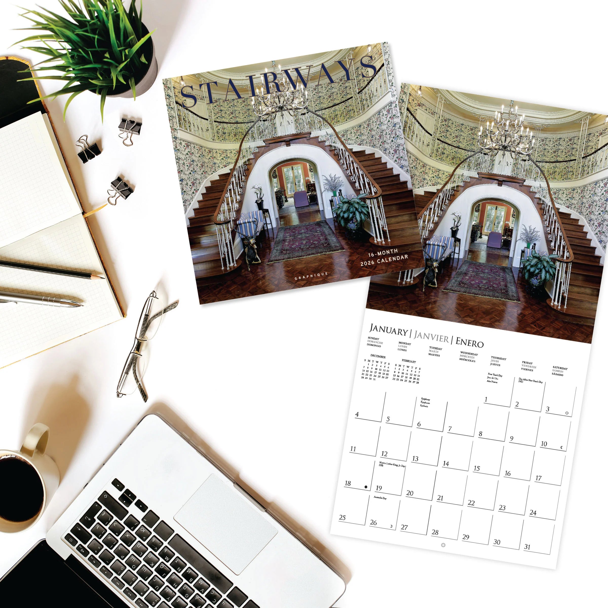 Stairways 2026 Wall Calendar