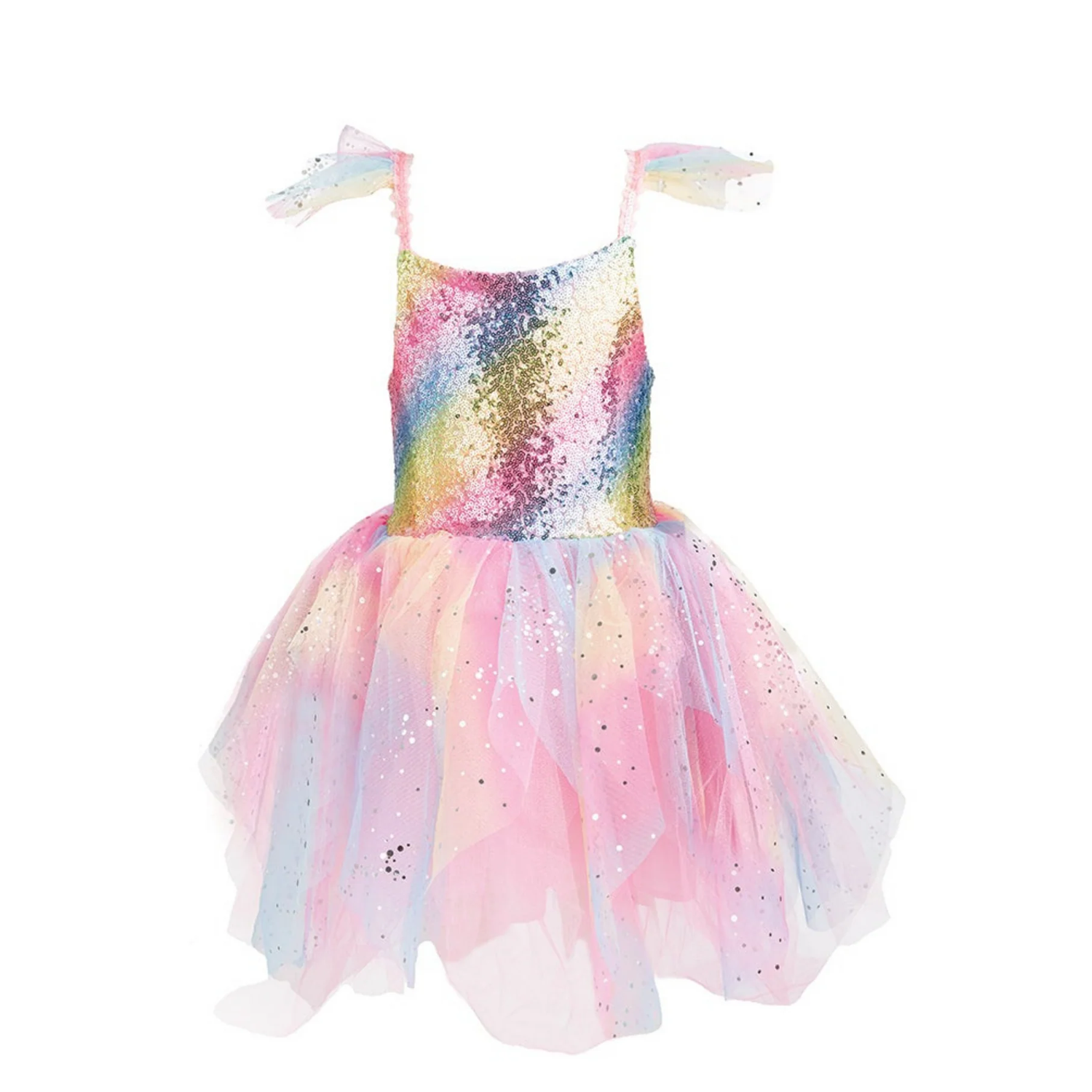 Rainbow Fairy Dress & Wings - Size 3-4