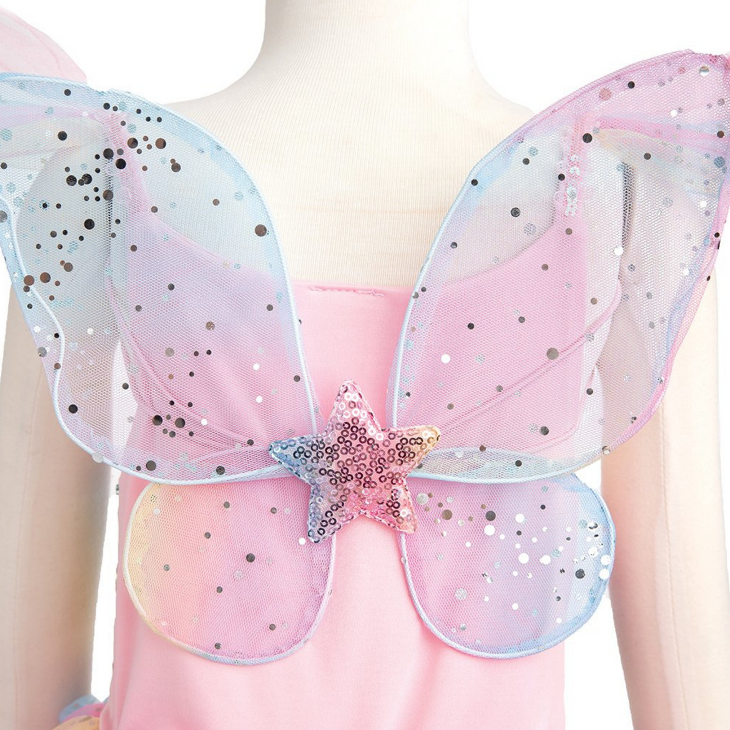 Rainbow Fairy Dress & Wings - Size 3-4