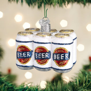 Old World Christmas Six Pack of Beer Ornament    