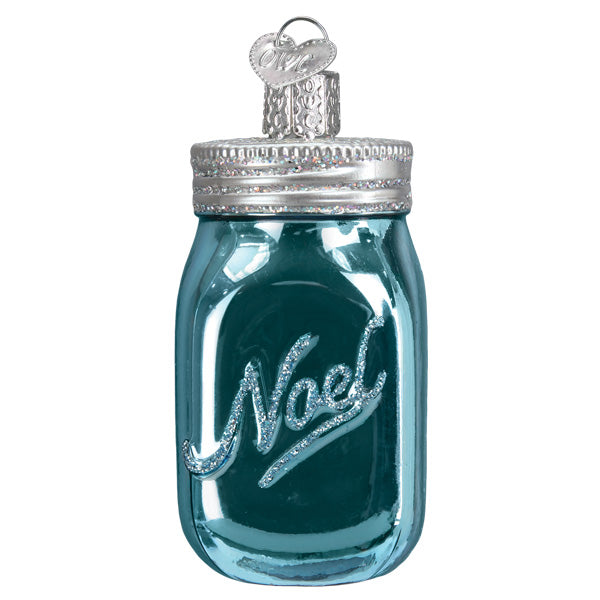 Old World Christmas Mason Jar Ornament    