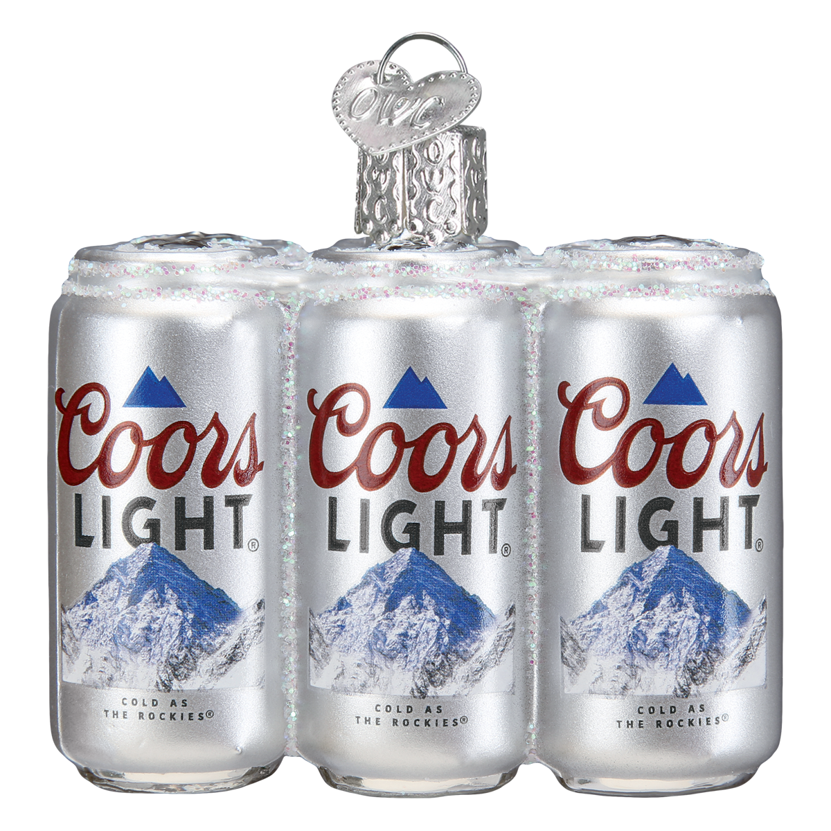 Old World Christmas Coors Light Six Pack Ornament    