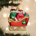 Old World Christmas M&M's In Sleigh