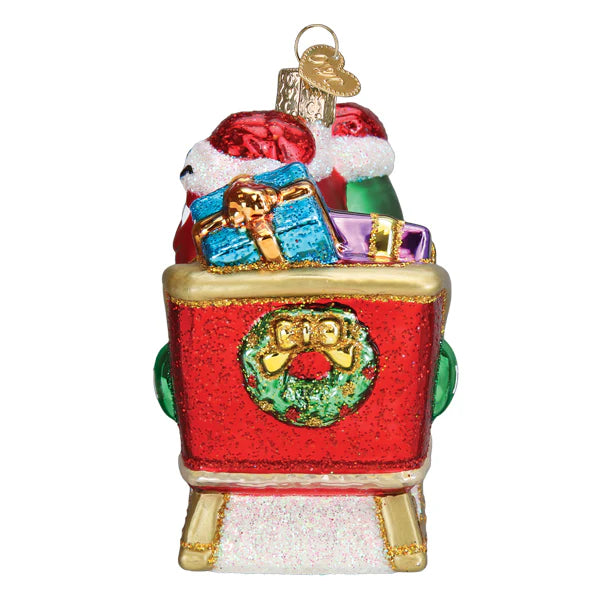 Old World Christmas M&M's In Sleigh