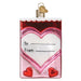 Old World Christmas Conversation Hearts Candy Ornament