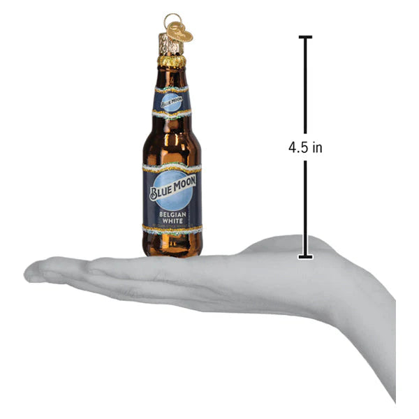 Old World Christmas Blue Moon Bottle Ornament