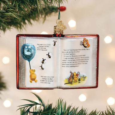 Old World Christmas Winnie The Pooh Book Ornament