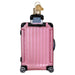 Old World Christmas Pink Rolling Suitcase Ornament