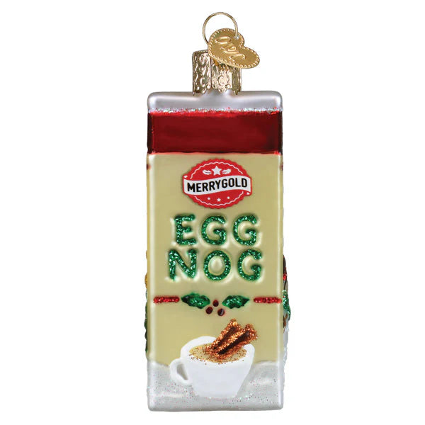 Old World Christmas Eggnog Carton Ornament