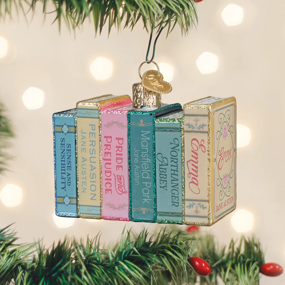 OWC Jane Austen Books Ornament