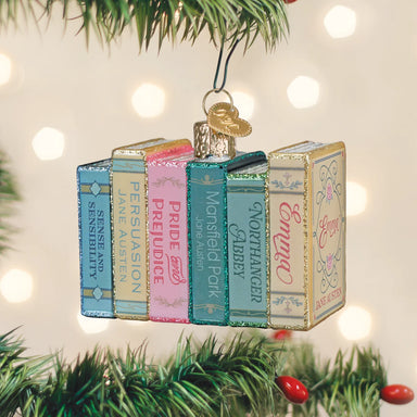 Old World Christmas Jane Austen Books Ornament