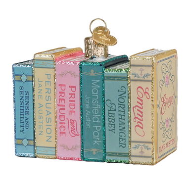 Old World Christmas Jane Austen Books Ornament