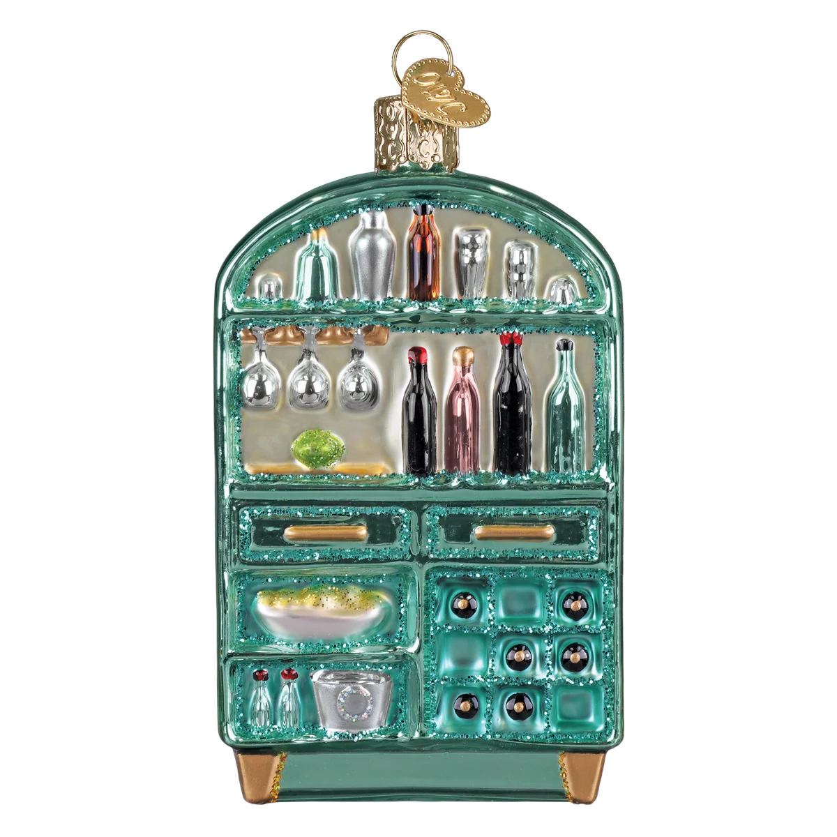 Old World Christmas Cabinet Of Cheers Ornament