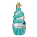Old World Christmas Blue Snow Baby Cupcake Ornament (Baby Boy)