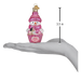 Old World Christmas Pink Snow Baby Cupcake Ornament (Baby Girl)