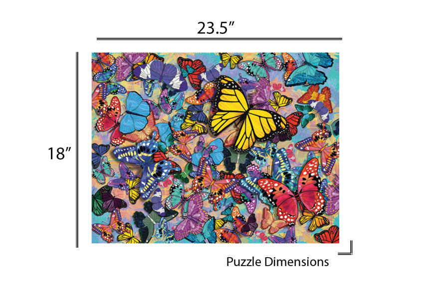 SPRGBK Butterfly Frenzy 500 Piece Puzzle