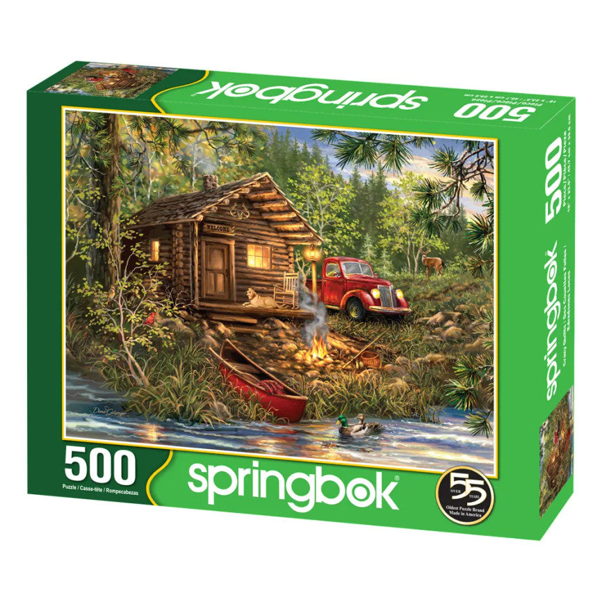 SPRGBK Cozy Cabin Life 500 Piece Puzzle
