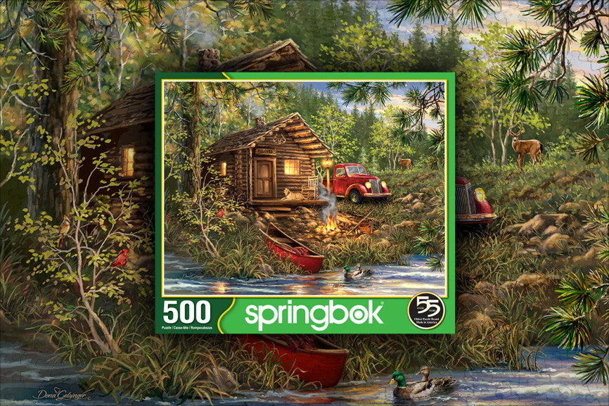 SPRGBK Cozy Cabin Life 500 Piece Puzzle